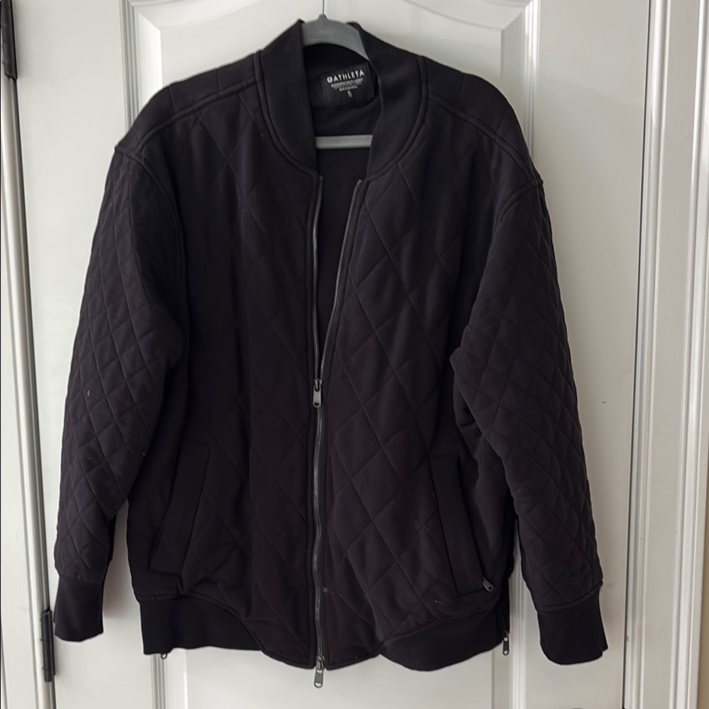 Athleta Black Quilted Jacket